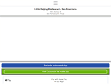 Tablet Screenshot of littlebeijingsf.com